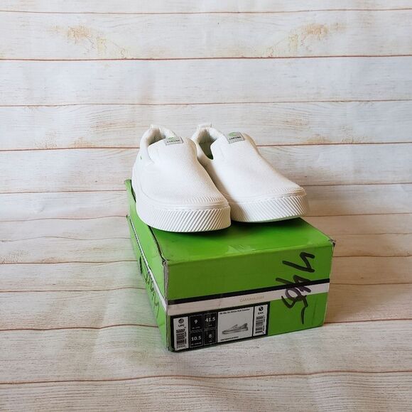 Cariuma IBI Knitted Slip On Sneaker White Women's Size 10.5 Men's Size 9 - Picture 2 of 14